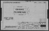 Manufacturer's drawing for North American Aviation B-25 Mitchell Bomber. Drawing number 108-61466