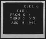 Manufacturer's drawing for Chance Vought F4U Corsair. Drawing number corsair reel g set 2