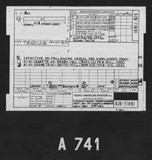 Manufacturer's drawing for North American Aviation B-25 Mitchell Bomber. Drawing number 62B-71891