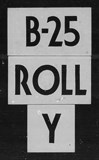 Manufacturer's drawing for North American Aviation B-25 Mitchell Bomber. Drawing number B-25 ROLL Y