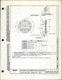 Manufacturer's drawing for Generic Parts - Aviation Standards. Drawing number an3040