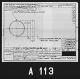 Manufacturer's drawing for North American Aviation P-51 Mustang. Drawing number 73-52221