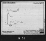 Manufacturer's drawing for North American Aviation B-25 Mitchell Bomber. Drawing number 98-730121
