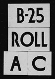 Manufacturer's drawing for North American Aviation B-25 Mitchell Bomber. Drawing number B-25 ROLL AC