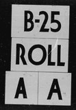 Manufacturer's drawing for North American Aviation B-25 Mitchell Bomber. Drawing number B-25 ROLL AA