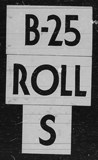 Manufacturer's drawing for North American Aviation B-25 Mitchell Bomber. Drawing number B-25 ROLL S