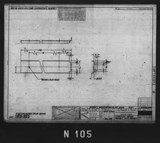Manufacturer's drawing for North American Aviation B-25 Mitchell Bomber. Drawing number 98-733124