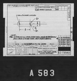 Manufacturer's drawing for North American Aviation B-25 Mitchell Bomber. Drawing number 62-73545