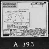 Manufacturer's drawing for Lockheed Corporation P-38 Lightning. Drawing number 193736