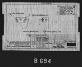 Manufacturer's drawing for North American Aviation B-25 Mitchell Bomber. Drawing number 108-54730