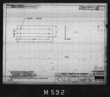 Manufacturer's drawing for North American Aviation B-25 Mitchell Bomber. Drawing number 98-54033