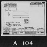 Manufacturer's drawing for Lockheed Corporation P-38 Lightning. Drawing number 190796