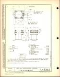 Manufacturer's drawing for Generic Parts - Aviation Standards. Drawing number an3362