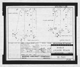 Manufacturer's drawing for Boeing Aircraft Corporation B-17 Flying Fortress. Drawing number 41-5121