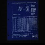 Manufacturer's drawing for Generic Parts - Aviation Standards. Drawing number an320