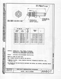 Manufacturer's drawing for Generic Parts - Aviation General Manuals. Drawing number AN807