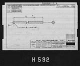 Manufacturer's drawing for North American Aviation B-25 Mitchell Bomber. Drawing number 98-72147