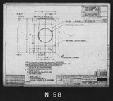 Manufacturer's drawing for North American Aviation B-25 Mitchell Bomber. Drawing number 98-71038