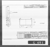 Manufacturer's drawing for Bell Aircraft P-39 Airacobra. Drawing number 33-741-022