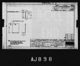 Manufacturer's drawing for North American Aviation B-25 Mitchell Bomber. Drawing number 98-517051