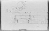 Manufacturer's drawing for North American Aviation B-25 Mitchell Bomber. Drawing number 108-533107