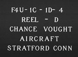 Manufacturer's drawing for Chance Vought F4U Corsair. Drawing number CORSAIR ROLL D