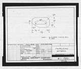 Manufacturer's drawing for Boeing Aircraft Corporation B-17 Flying Fortress. Drawing number 41-1581