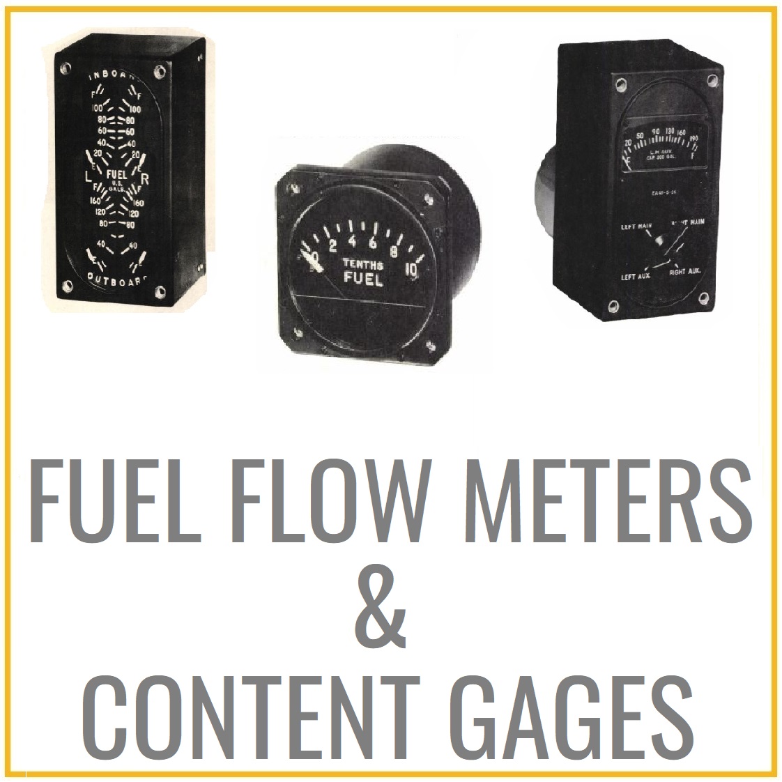 Fuel Flow Meters and Content Gages